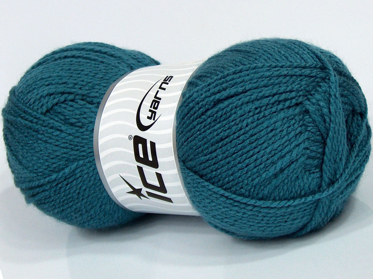 Lot of 4 x 100gr Skeins Ice Yarns SALE PLAIN Hand Knitting Yarn Jeans Blue
