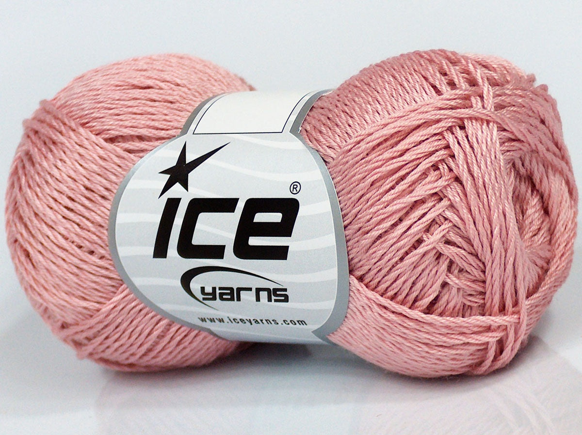 Lot of 6 Skeins Ice Yarns SALE PLAIN Hand Knitting Yarn Light Pink