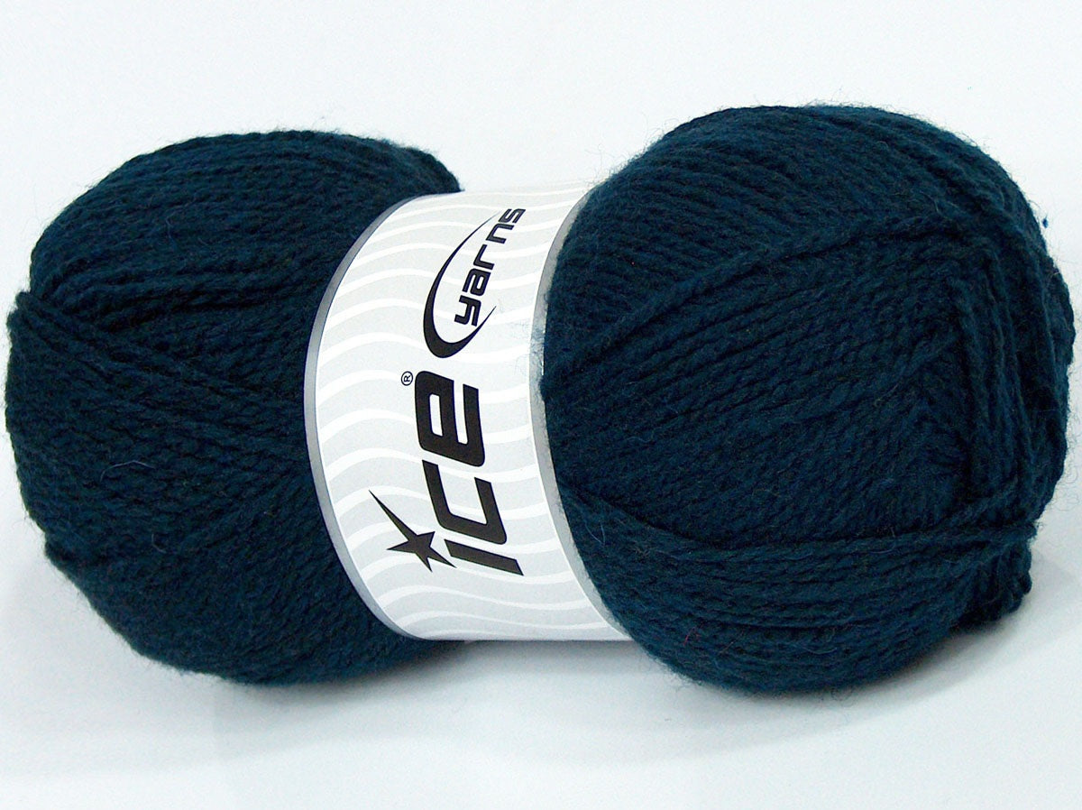 Lot of 4 x 100gr Skeins Ice Yarns SALE PLAIN Hand Knitting Yarn Navy