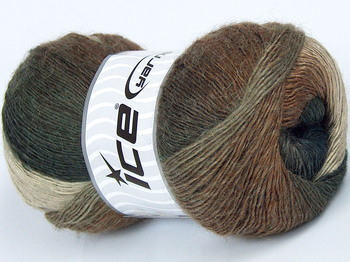 Lot of 4 x 100gr Skeins Ice Yarns SALE LUXURY-PREMIUM (20% Alpaca 20% Wool) Yarn Multicolor