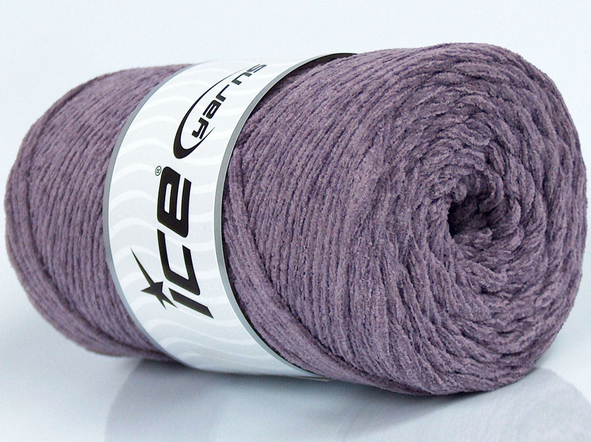 250 gr ICE YARNS MACRAME CHENILLE (100% MicroFiber) Hand Knitting Yarn Lavender