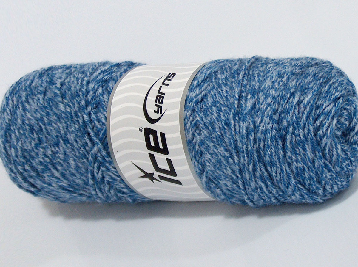 Lot of 4 x 75gr Skeins Ice Yarns MISC SALE Hand Knitting Yarn Blue Light Grey
