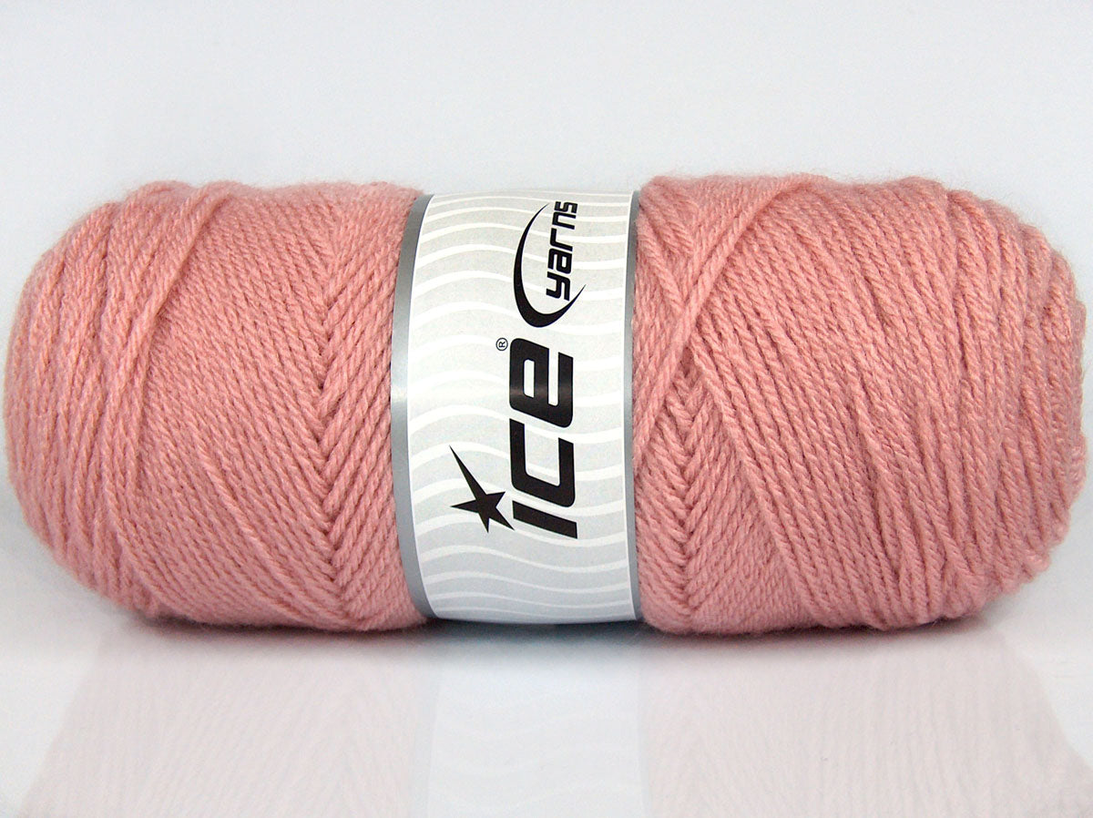 Lot of 2 x 170gr Skeins Ice Yarns CHICLAYO Hand Knitting Yarn Light Pink
