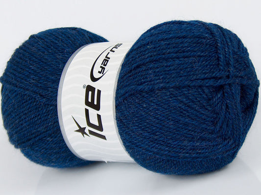 Lot of 4 x 100gr Skeins Ice Yarns SALE WINTER (20% Wool) Yarn Navy