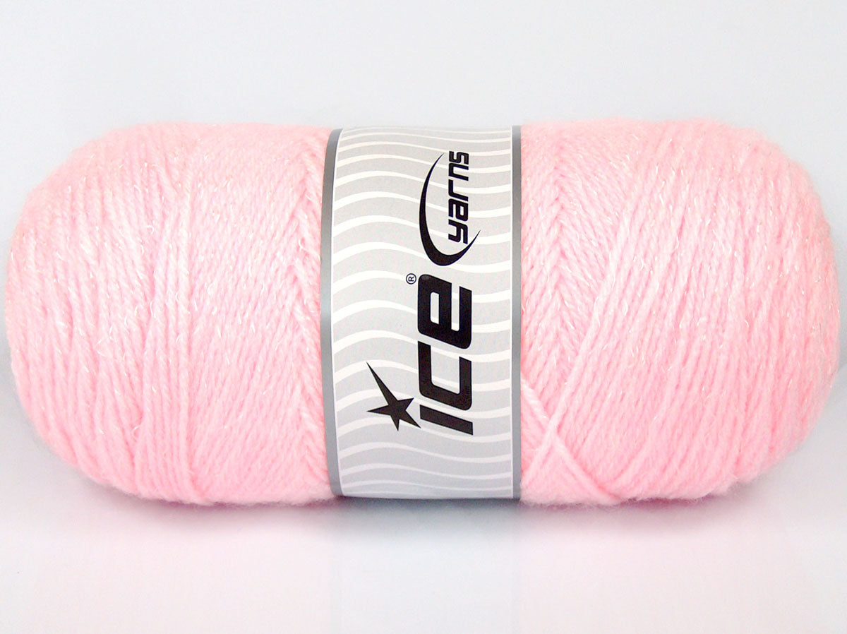 Lot of 2 x 150gr Skeins Ice Yarns SALE BABY (10% Viscose) Yarn Baby Pink