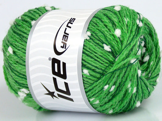 Lot of 4 x 100gr Skeins Ice Yarns CUSTOM BLEND Hand Knitting Yarn Green