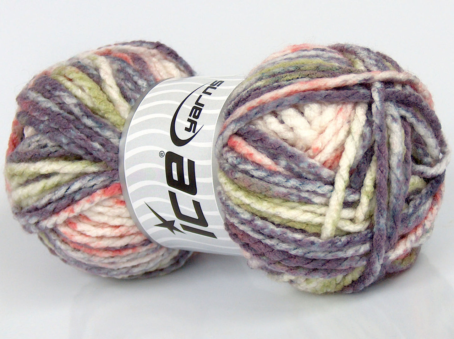 Lot of 3 x 100gr Skeins Ice Yarns SALE ACRYLIC Yarn Lilac Shades Salmon Shades Green Shades Cream