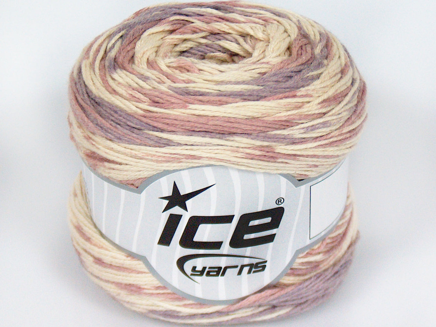Lot of 4 x 100gr Skeins Ice Yarns CAKES COTTON SWEET (60% Cotton) Yarn Pink Lilac White