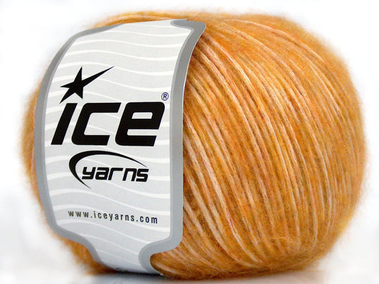 Lot of 8 Skeins Ice Yarns SALE CHAIN (10% Wool) Hand Knitting Yarn Gold
