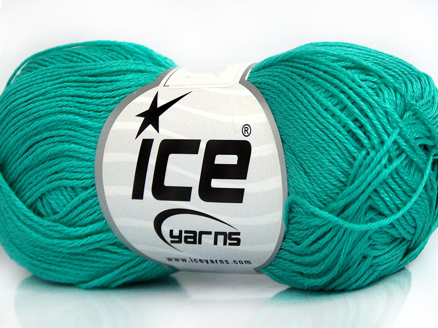 Lot of 6 Skeins Ice Yarns CECILIA COTTON (100% Mercerised Cotton) Yarn Emerald Green