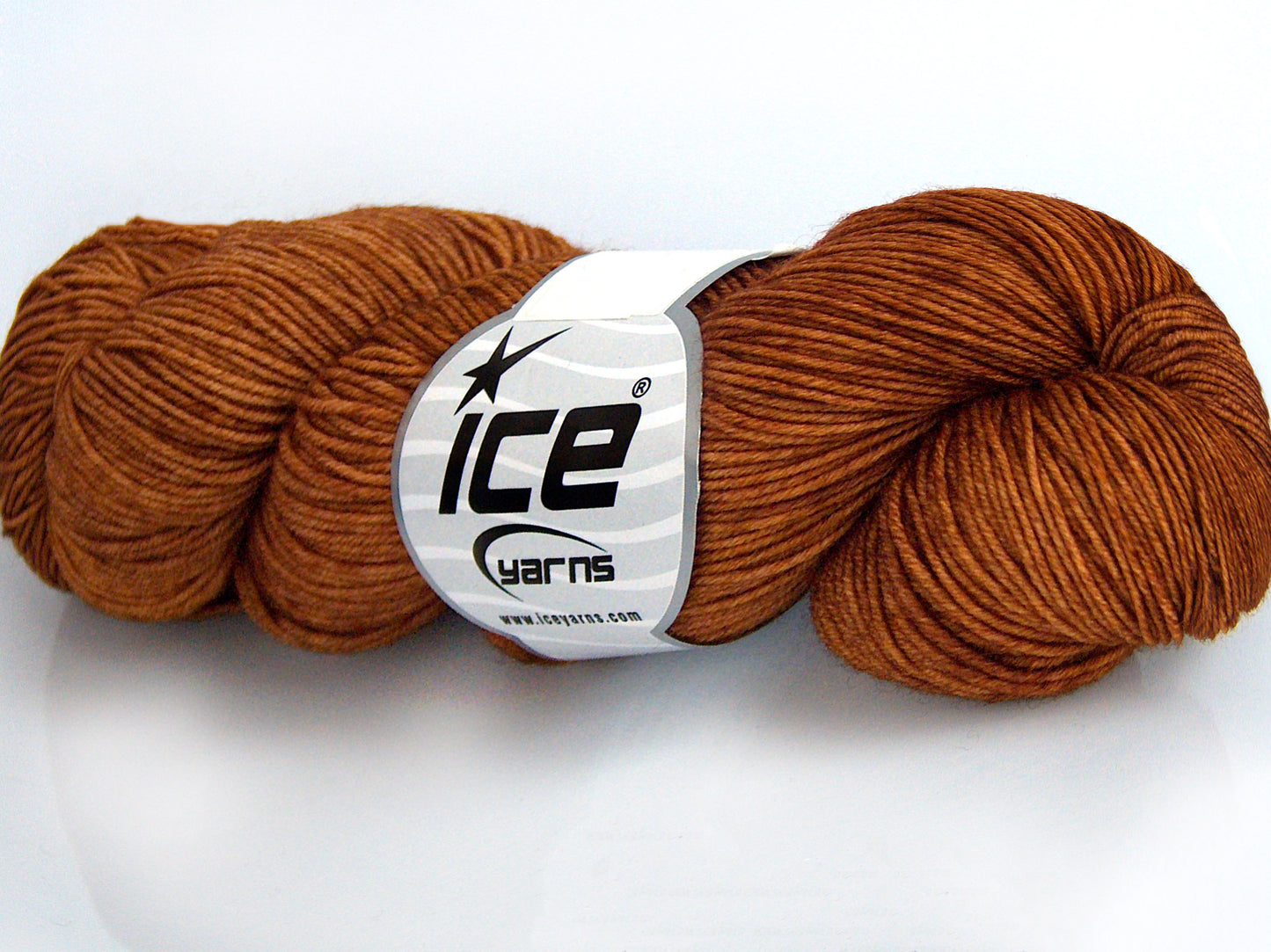 Lot of 2 x 100gr Skeins Ice Yarns HAND DYED MERINO EXTRAFINE (100% Superwash Extrafine Merino Wool) Yarn Pumpkin Spice