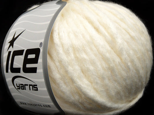 Lot of 8 Skeins Ice Yarns SALE WINTER (30% Wool) Hand Knitting Yarn White