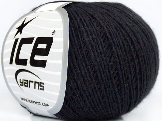Lot of 8 Skeins Ice Yarns SALE LUXURY-PREMIUM (100% Wool) Yarn Black