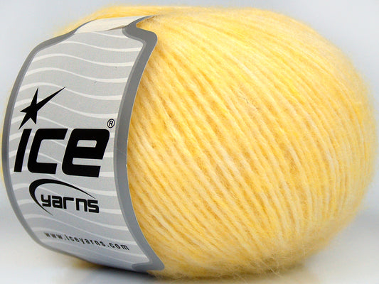 Lot of 8 Skeins Ice Yarns SALE WINTER (30% Wool) Yarn Light Yellow