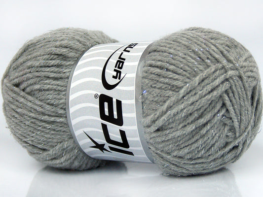 Lot of 6 Skeins Ice Yarns STAR VEGA Hand Knitting Yarn Grey