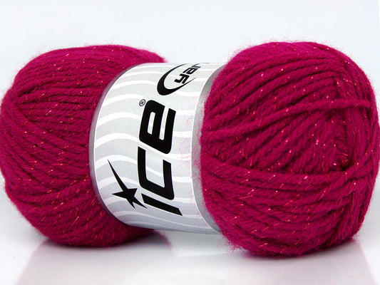 Lot of 6 Skeins Ice Yarns STAR VEGA Hand Knitting Yarn Fuchsia