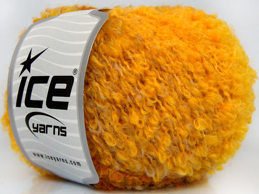 Lot of 8 Skeins Ice Yarns DURBAN (13% Mohair) Yarn Yellow Gold Khaki Beige
