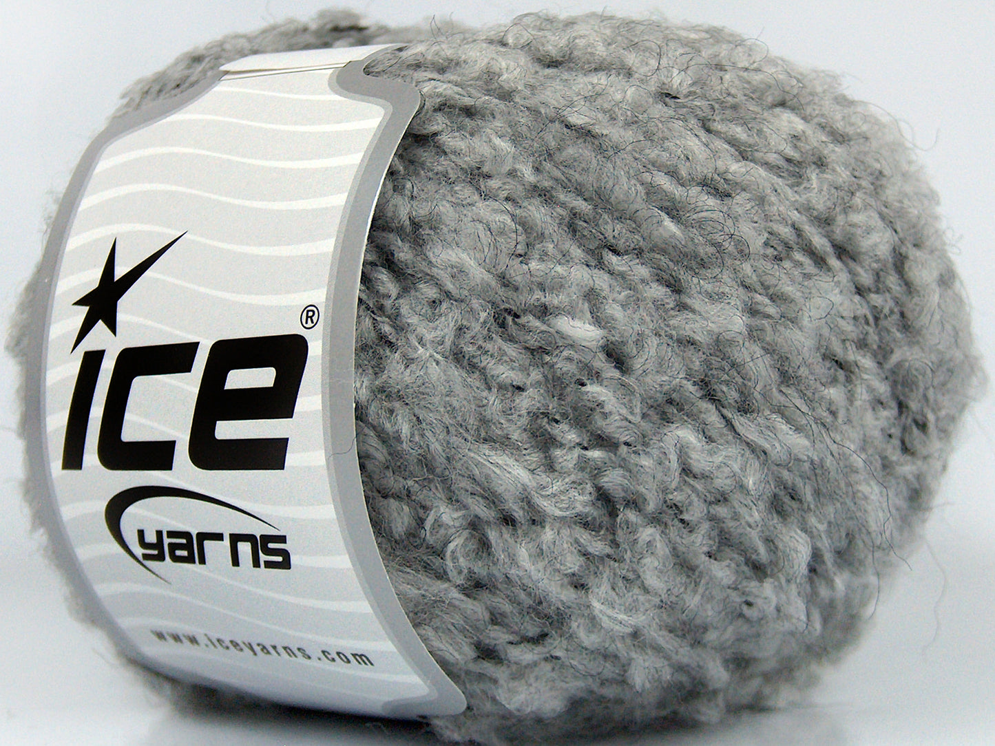 Lot of 8 Skeins Ice Yarns DURBAN (13% Mohair) Hand Knitting Yarn Light Grey