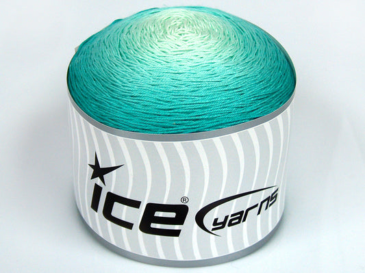250 gr ICE YARNS CAKES SOFT TOUCH Hand Knitting Yarn Sea Green Shades