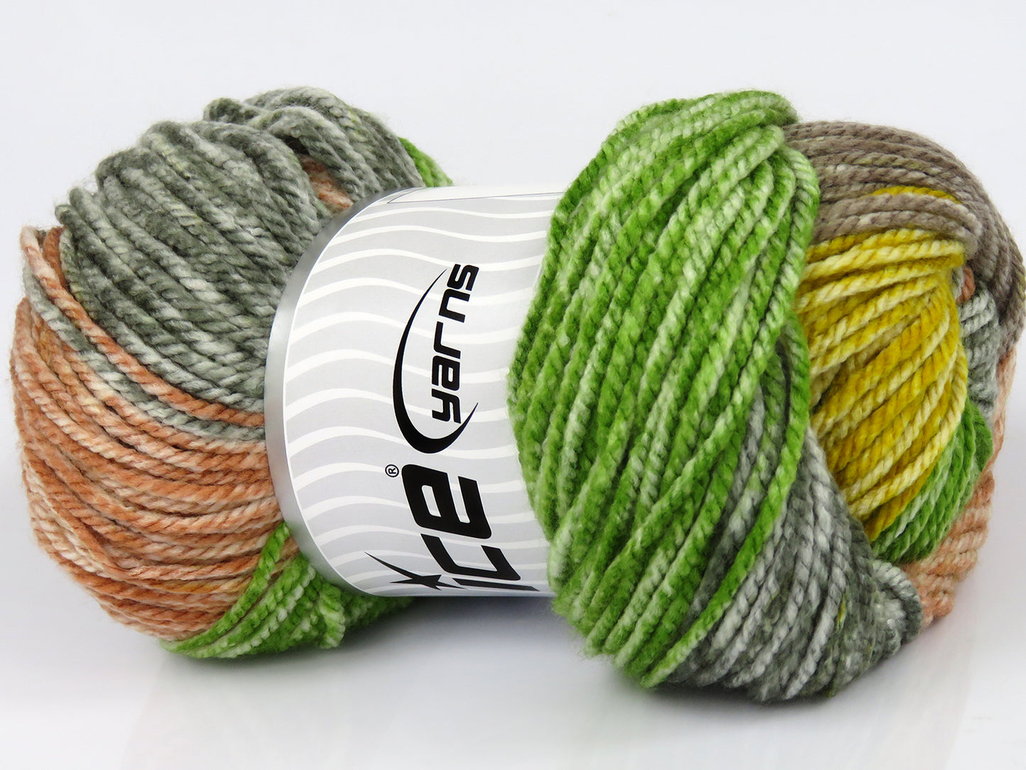 Lot of 4 x 100gr Skeins Ice Yarns MAGIC SPRAY Yarn Camel Copper Grey Gold