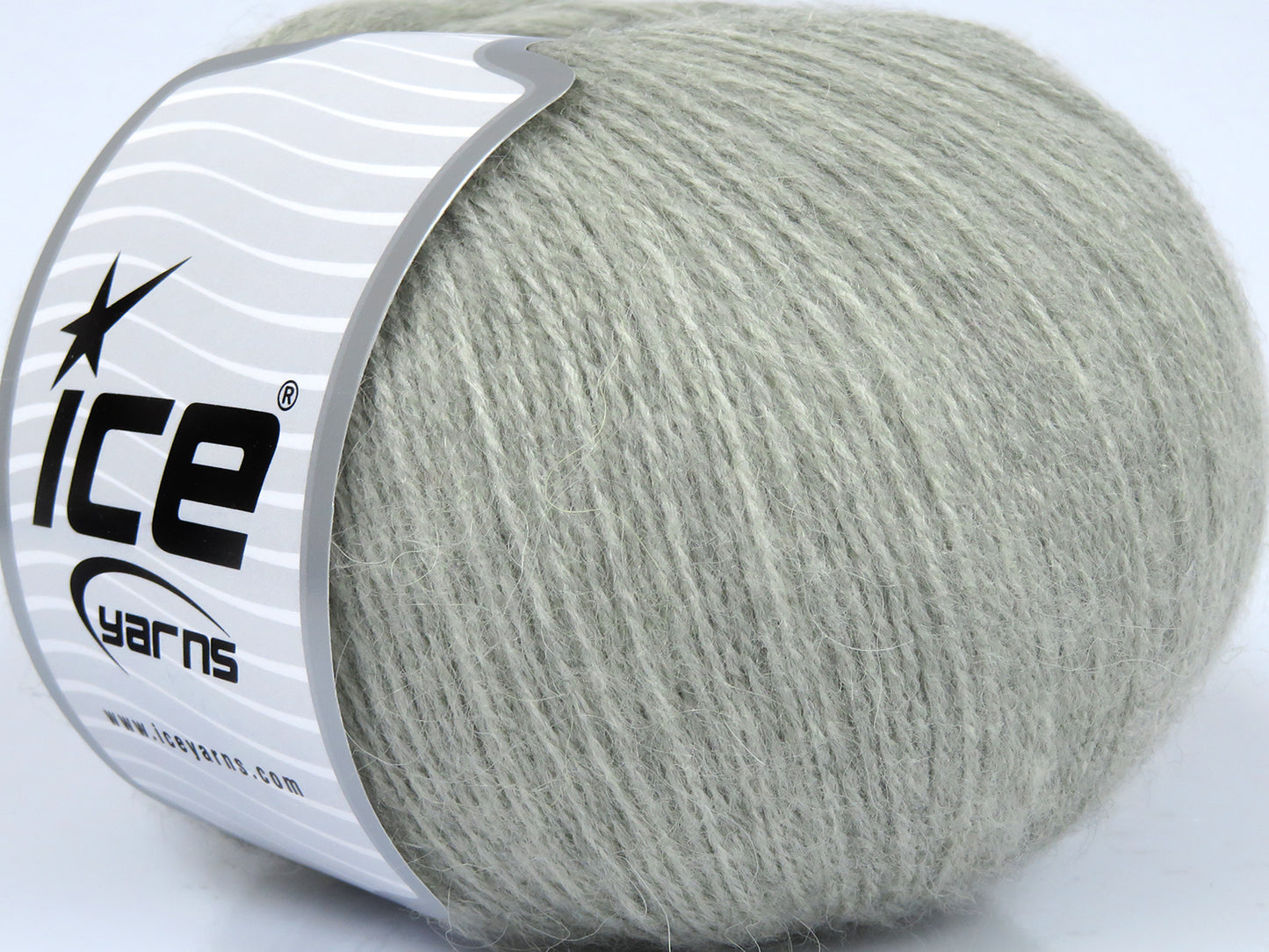 Lot of 4 x 100gr Skeins Ice Yarns ANGORA SOLID (20% Angora 20% Wool) Yarn Grey