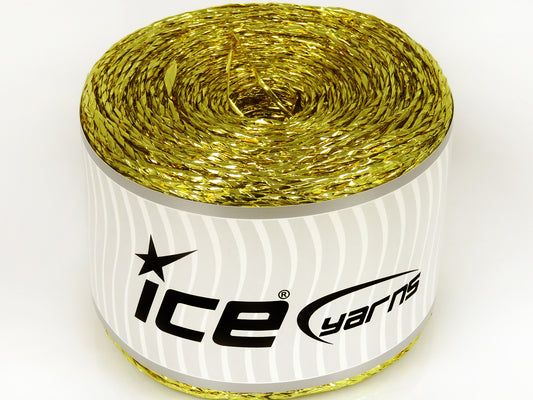 250 gr ICE YARNS CAKES METALLIC PAPER Hand Knitting Yarn Gold