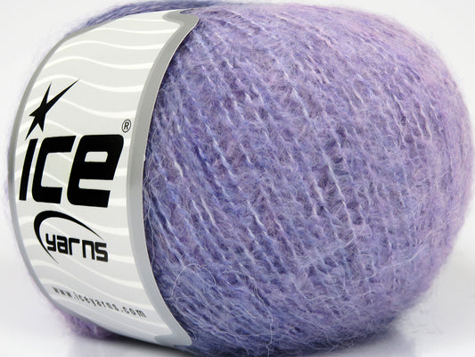 Lot of 8 Skeins Ice Yarns SALE MOHAIR-WOOL BLEND (8% Mohair 12% Wool) Yarn Purple Turquoise Lilac Pink