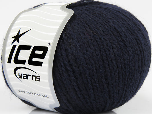 Lot of 8 Skeins Ice Yarns SALE WINTER (25% Wool) Hand Knitting Yarn Dark Navy