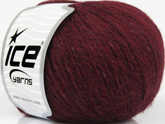 Lot of 8 Skeins Ice Yarns SALE ACRYLIC (2% Elastan) Yarn Dark Burgundy