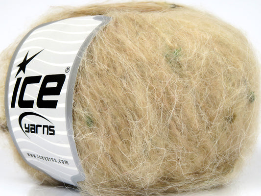 Lot of 8 Skeins Ice Yarns SALE WINTER (10% Wool 10% Viscose) Yarn Light Camel