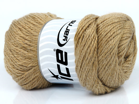 Lot of 4 x 100gr Skeins Ice Yarns NORSK (45% Alpaca 25% Wool) Yarn Light Camel