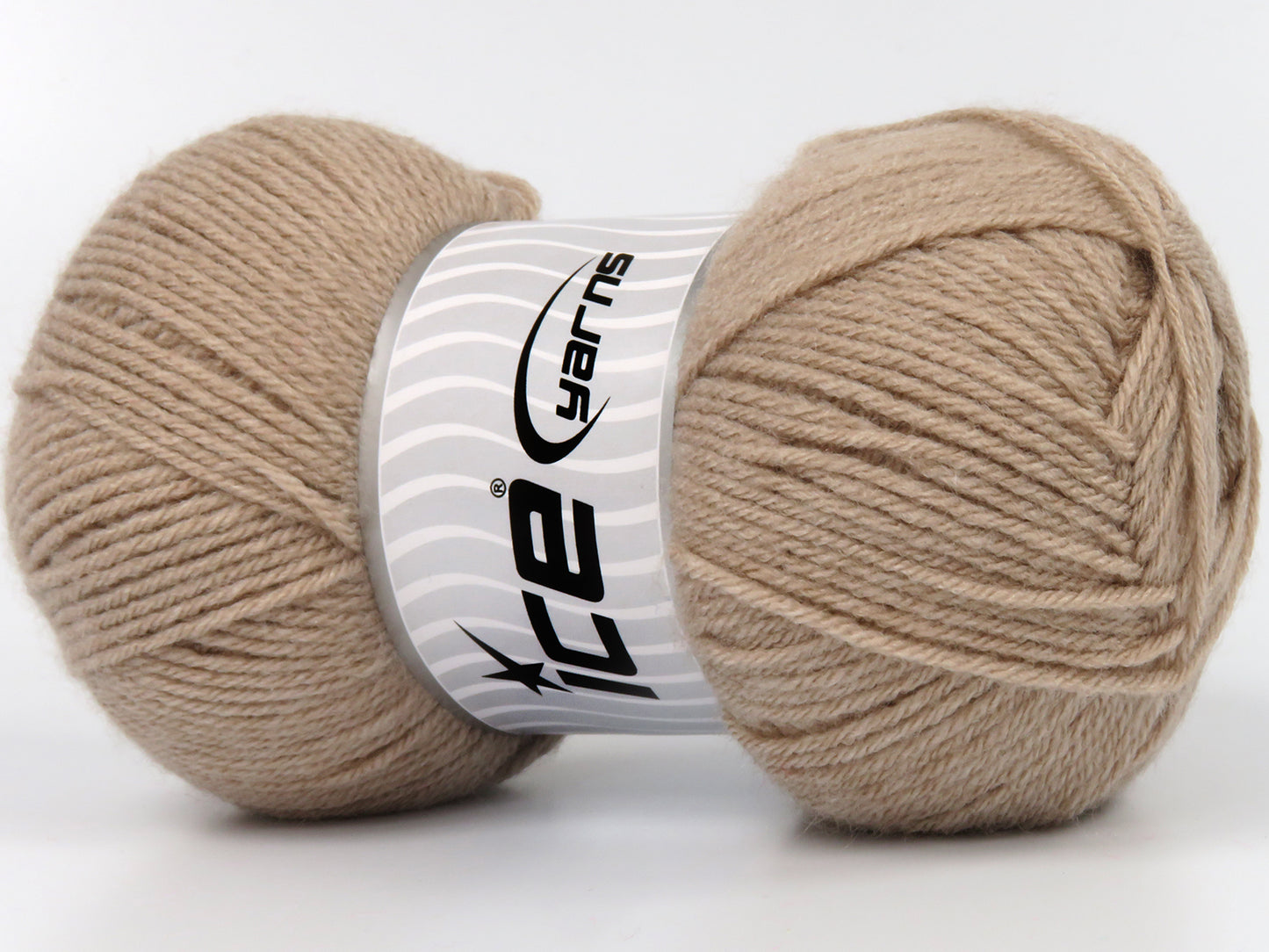 Lot of 4 x 100gr Skeins Ice Yarns VINELAND Hand Knitting Yarn Beige