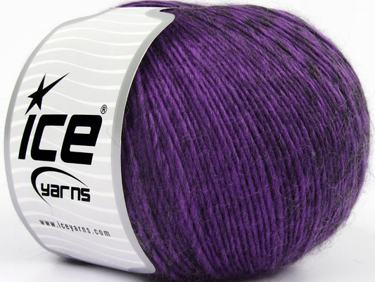 Lot of 4 x 100gr Skeins Ice Yarns FELIZ ALPACA (15% Alpaca 20% Wool) Yarn Purple Grey