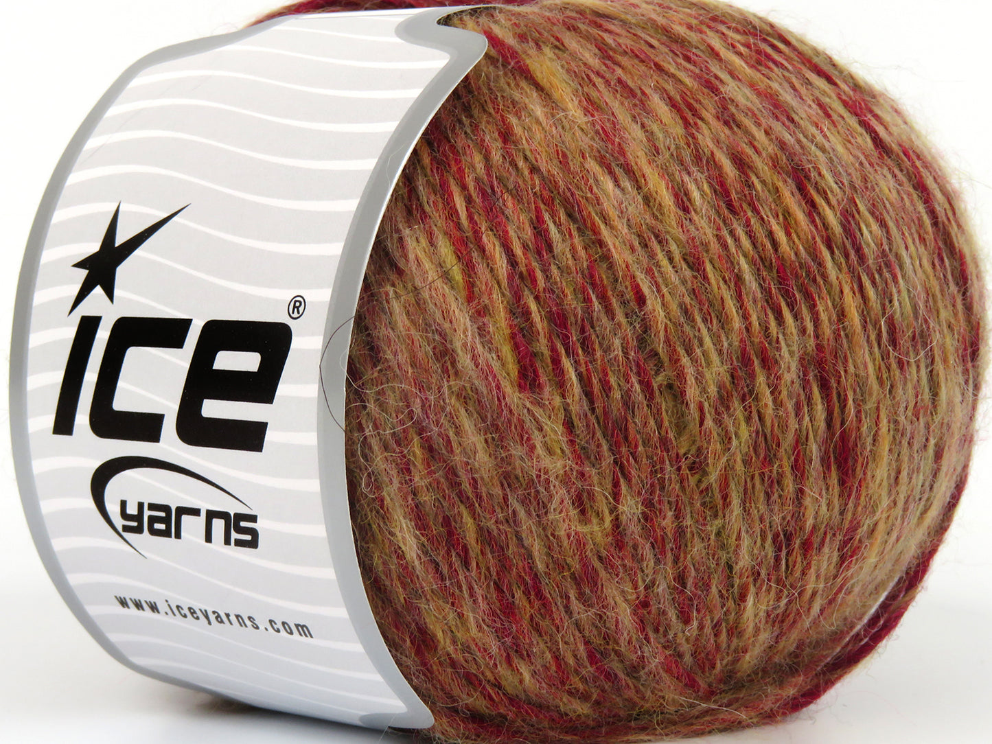 Lot of 4 x 100gr Skeins Ice Yarns FELIZ ALPACA (15% Alpaca 20% Wool) Yarn Gold Shades Red