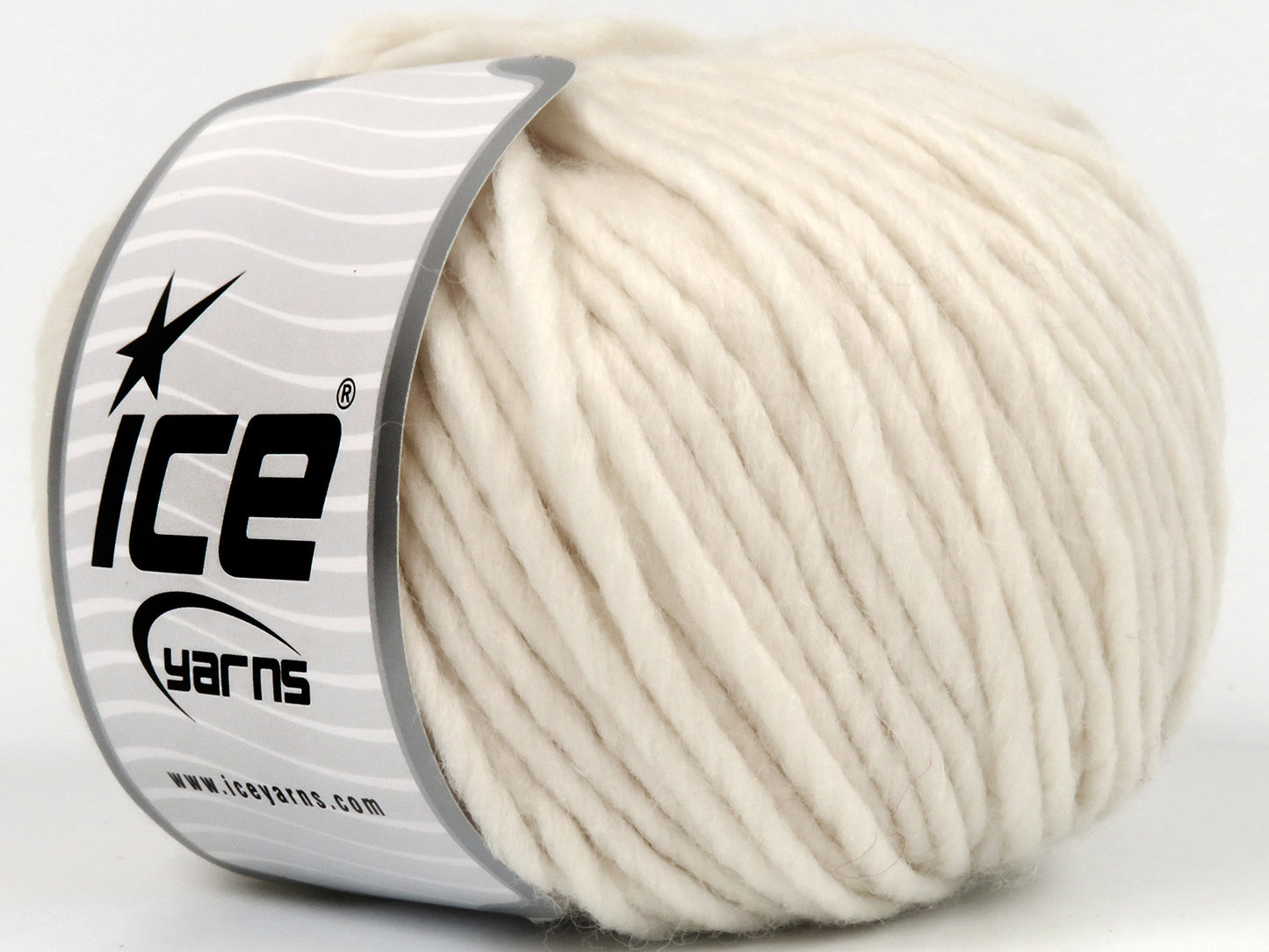 Lot of 4 x 100gr Skeins Ice Yarns FILZY WOOL (100% Wool) Yarn Light Cream
