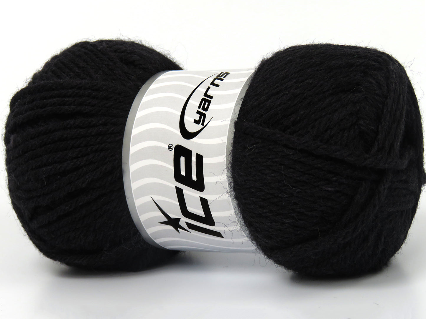 Lot of 4 x 100gr Skeins Ice Yarns SUPERWASH WOOL BAMBOO (50% Superwash Wool 25% Bamboo) Yarn Black
