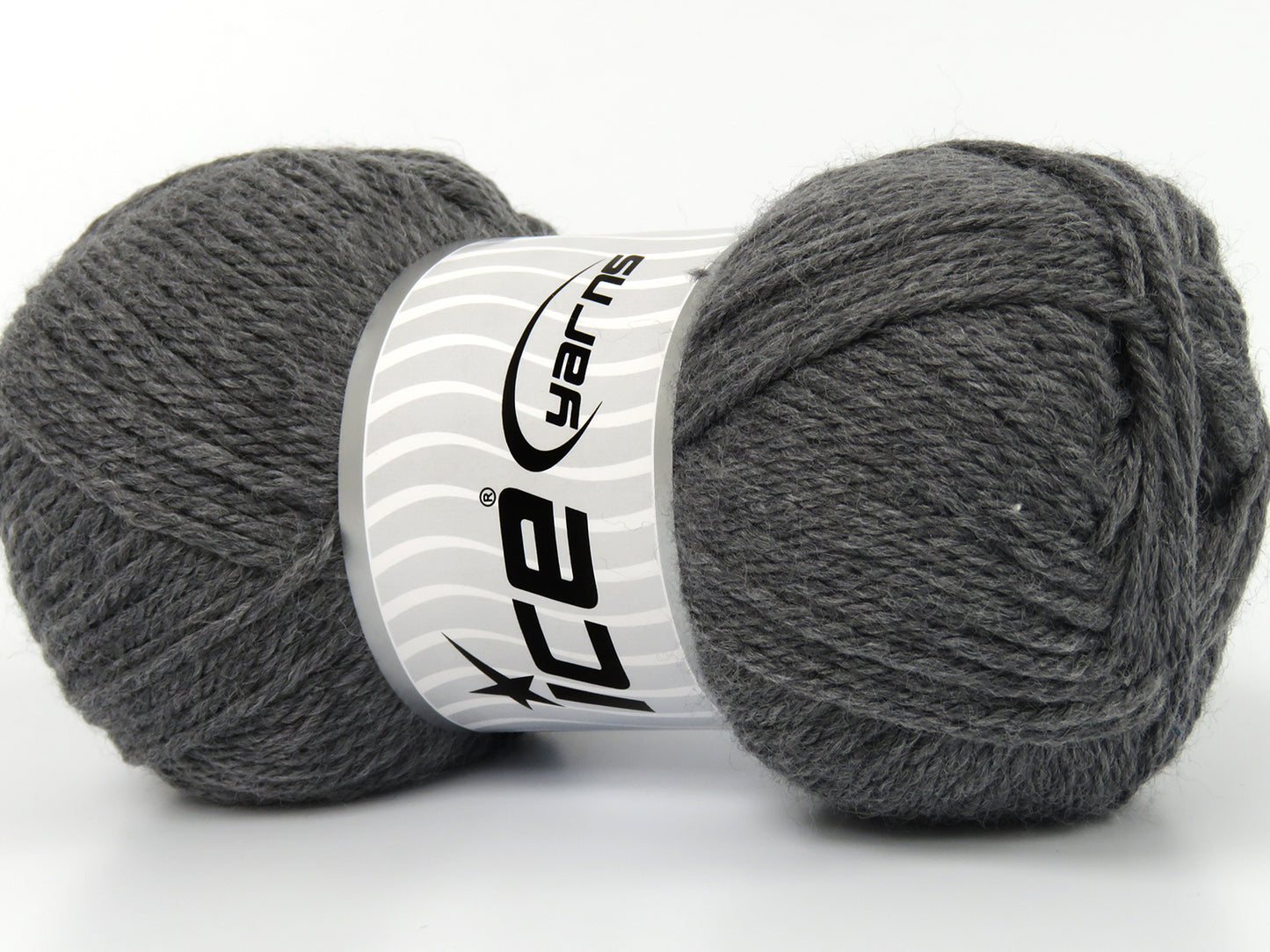 Lot of 4 x 100gr Skeins Ice Yarns SUPERWASH WOOL BAMBOO (50% Superwash Wool 25% Bamboo) Yarn Dark Grey