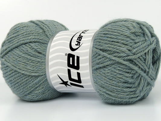 Lot of 4 x 100gr Skeins Ice Yarns SUPERWASH WOOL BAMBOO (50% Superwash Wool 25% Bamboo) Yarn Light Water Green