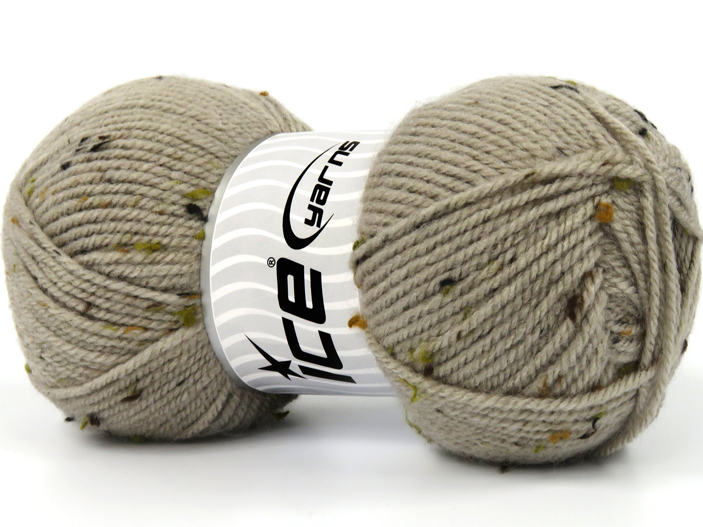 Lot of 4 x 100gr Skeins Ice Yarns DORIS TWEED (21% Wool 4% Viscose) Yarn Light Camel