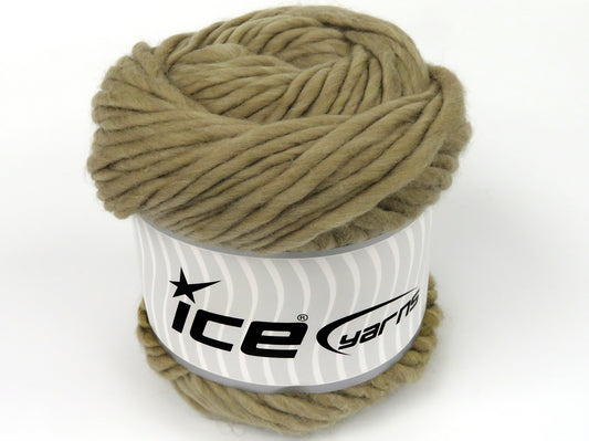 Lot of 2 x 200gr Skeins Ice Yarns PURE WOOL XL (100% Wool) Yarn Camel
