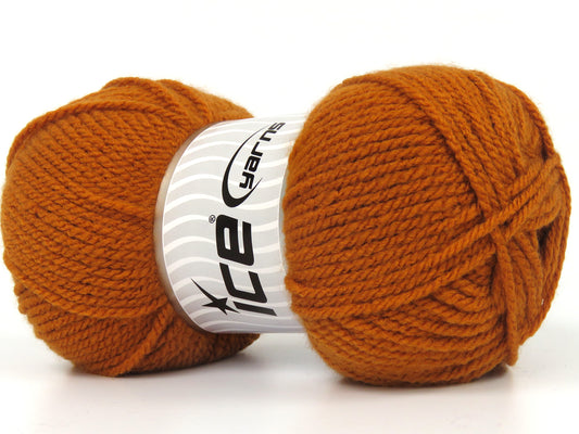 Lot of 4 x 100gr Skeins Ice Yarns GLENDA Hand Knitting Yarn Gold