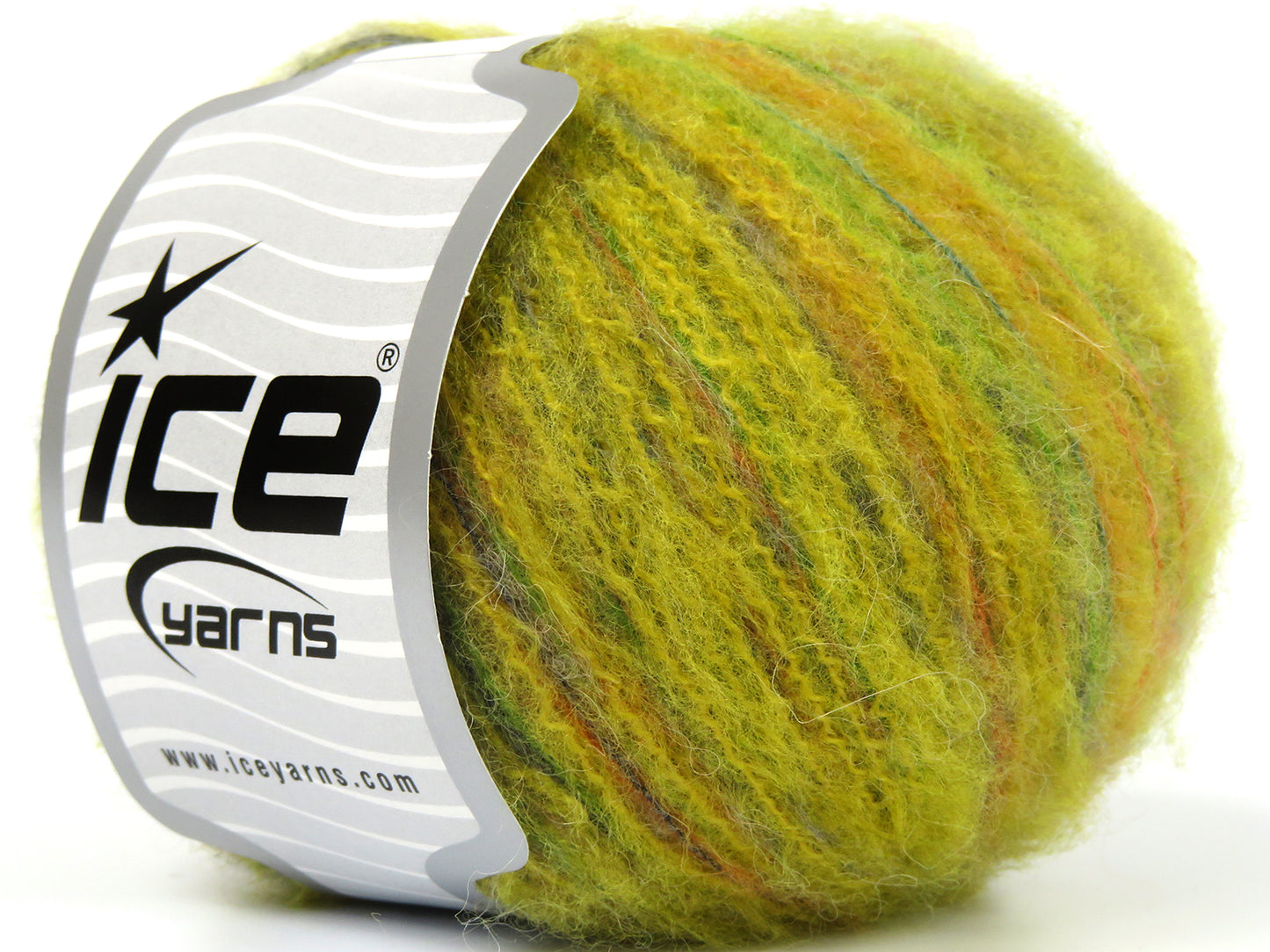 Lot of 8 Skeins Ice Yarns POMEROY (20% Baby Alpaca 20% Extrafine Merino Wool) Yarn Green Shades Orange Grey