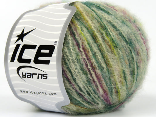Lot of 8 Skeins Ice Yarns POMEROY (20% Baby Alpaca 20% Extrafine Merino Wool) Yarn Green Shades Burgundy Cream Gold