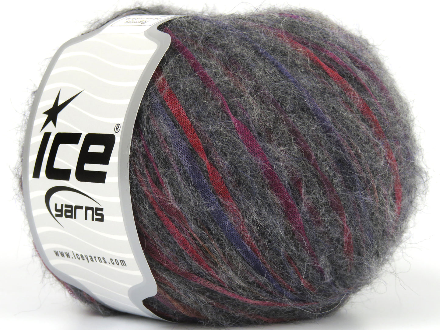 Lot of 8 Skeins Ice Yarns RAMOS (20% SuperKid Mohair 5% Merino Wool) Yarn Anthracite Black Purple Red Pink