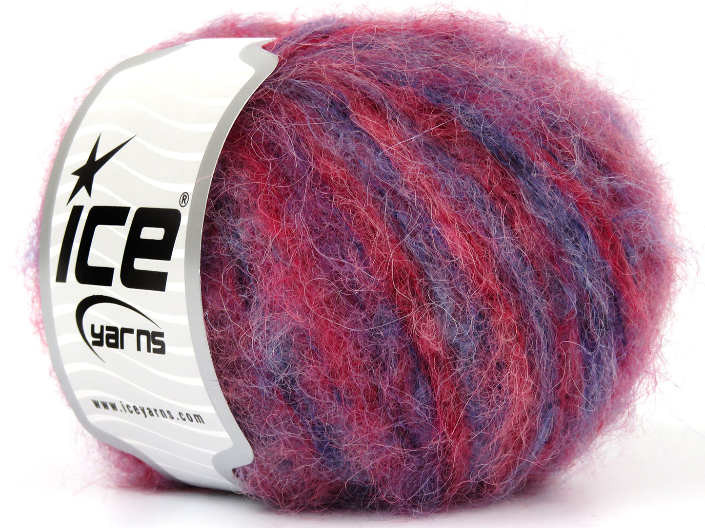 Lot of 8 Skeins Ice Yarns KID MOHAIR ALPACA COLOR (41% Alpaca Superfine 41% Kid Mohair) Yarn Red Shades Purple