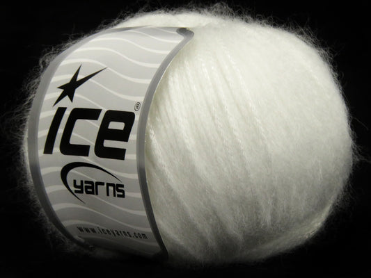 Lot of 8 Skeins Ice Yarns PICASSO Hand Knitting Yarn White