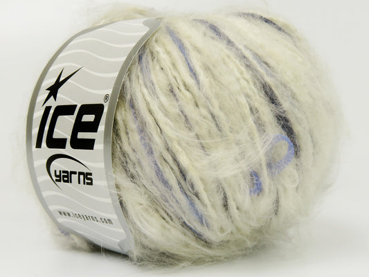 Lot of 8 Skeins Ice Yarns MARQUEZ (5% Wool) Yarn Cream Purple Shades