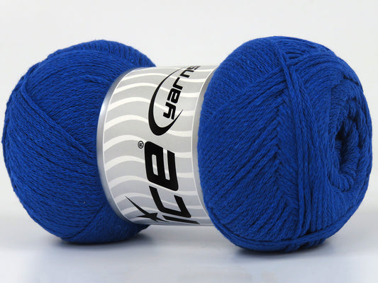 Lot of 4 x 100gr Skeins Ice Yarns NATURAL COTTON AIR (100% Cotton) Yarn Saxe Blue