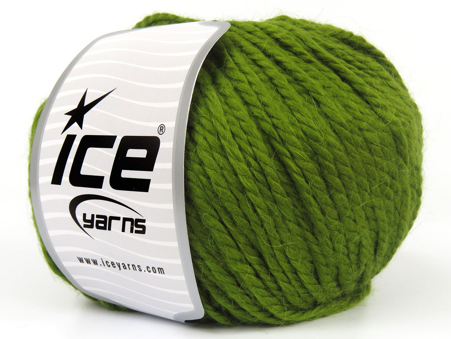 Lot of 4 x 100gr Skeins Ice Yarns ALPACA BULKY (25% Alpaca 35% Wool) Yarn Jungle Green