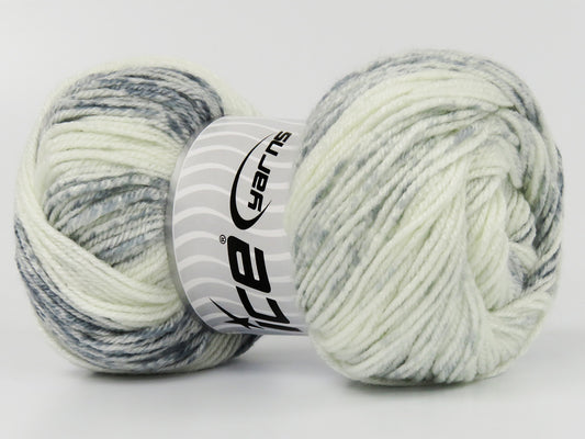 Lot of 4 x 100gr Skeins Ice Yarns SWEET BABY Yarn Grey Shades Ecru